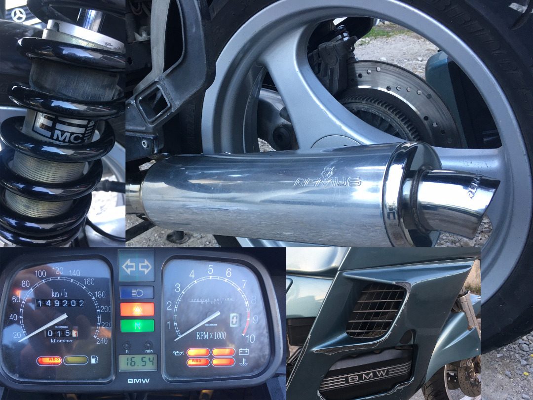 Bmw k1100lt spécial edition 1997 abs2/remus/emc