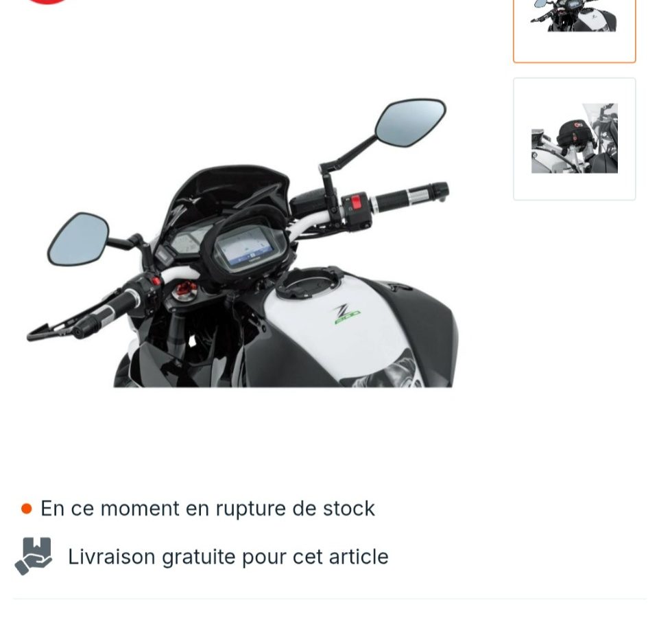 Sacoche pare brise guidon